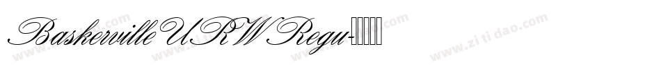 Baskerville URW Regu字体转换